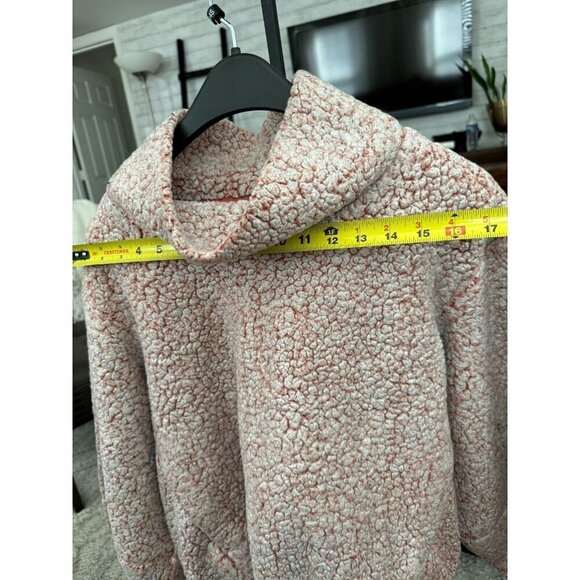 Lululemon Heathered Copper Clay Warmth Restore Sherpa Pullover Womens Size M/L - Picture 4 of 6